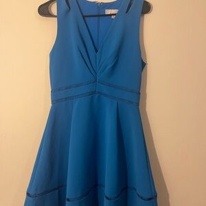 Adelyn Rae Blue A-Line Sleeveless Mini Dress
